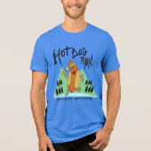 T-shirt voor hotdog hardloop (Voorkant)