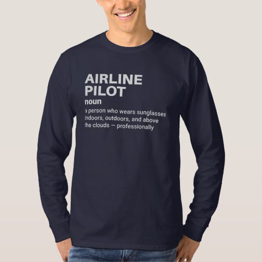 T-shirt voor Humor van piloten (Voorkant)