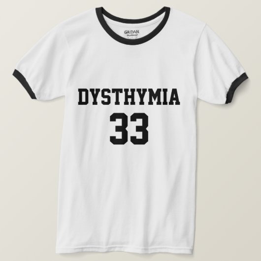 T-shirt voor Humoureuze depressie (Design voorkant)