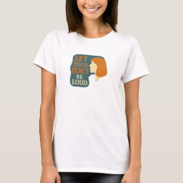 T-shirt voor introvert - laat je stilte hard luide