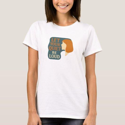 T-shirt voor introvert - laat je stilte hard luide (Voorkant)