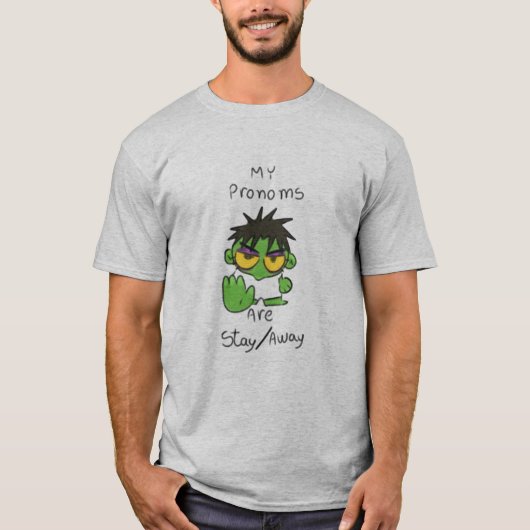 T-shirt voor introverte stemming (Voorkant)
