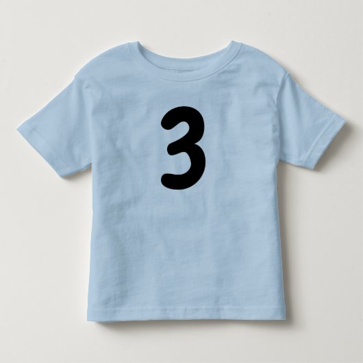 T-shirt voor jongens, leeftijd 3, blauw (Voorkant)