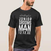 T-shirt voor junior bruidsjonker trouw bruidsmeisj (Voorkant)