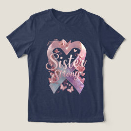 T-shirt voor kankerbewustzijn van Sister Strong –