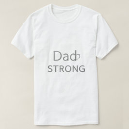 T-shirt voor kankerbewustzijn voor papa – Sterke p