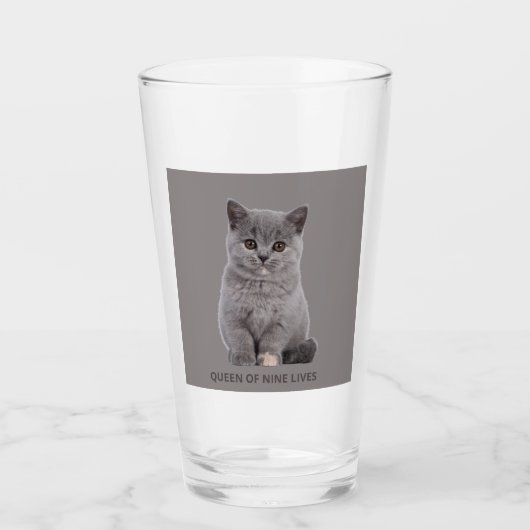 T-Shirt voor Kattenliefhebbers Glas (Voorkant)