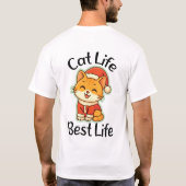 T-shirt voor kattenliefhebbers met de tekst Cat Li (Achterkant)
