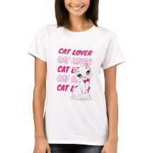 T-shirt voor kattenliefhebbers - uniek ontwerp