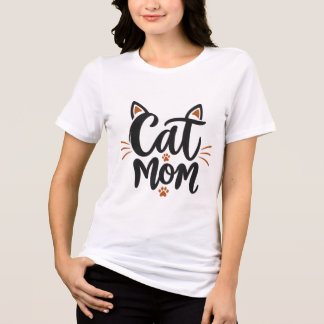 T-shirt voor kattenmoeder – Elegante vrouwelijke t