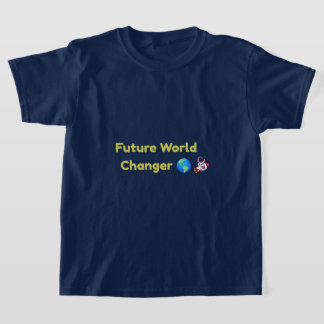 T-shirt voor kinderen die de toekomst gaan verande