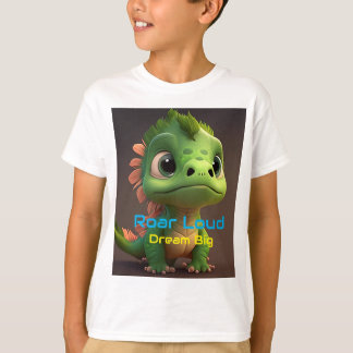 T-SHIRT VOOR KINDEREN, DINO DESIGN