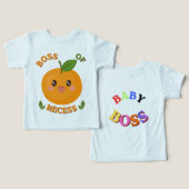 T-shirt voor kinderen "Grote Baas" (Ontwerp Voorkant & Achterkant)