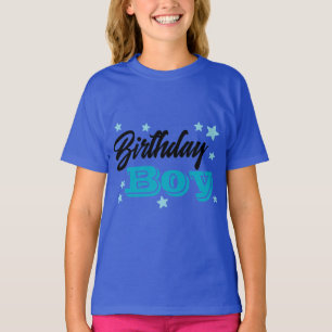 T-shirt voor kinderen in heldere blauwe kleur – Le