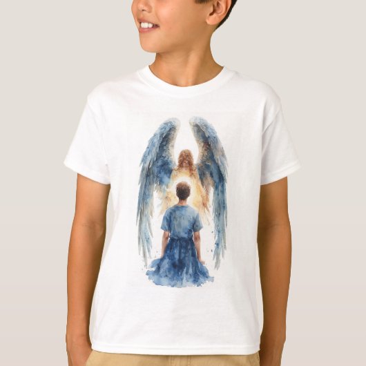 T-shirt voor kinderen met beschermengel (Voorkant)