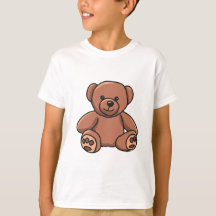 T-shirt voor kinderen met een teddybeer