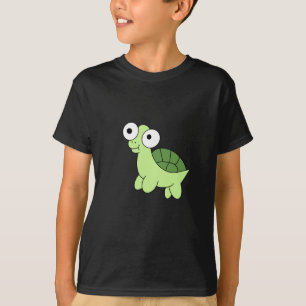 T-shirt voor kinderen met grote ogen schildpad