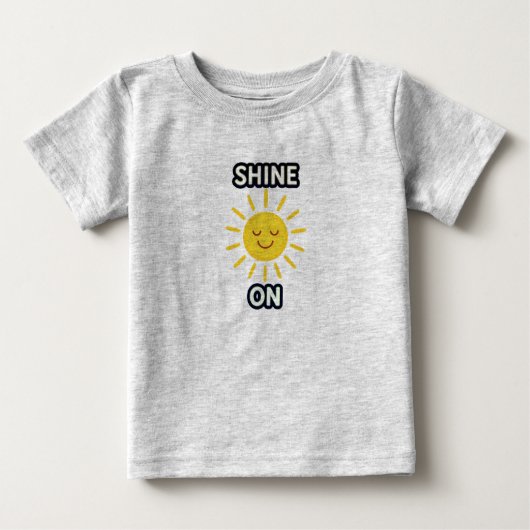 T-shirt voor kinderen met heldere zon (Voorkant)
