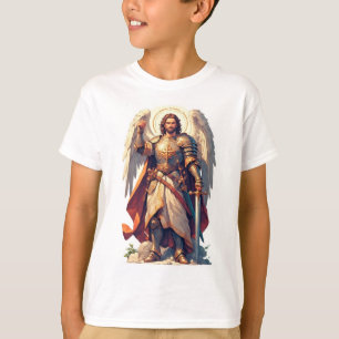 T-shirt voor kinderen met krijgersengel Michael