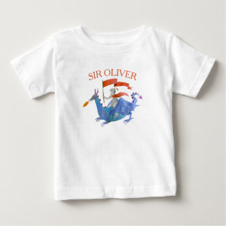 T-shirt voor kinderen met ridder die op draak rijd