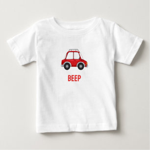 T-shirt voor kinderen met rode autootje
