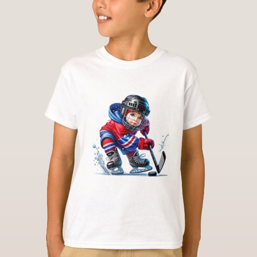 T-shirt voor kinderen Wintersport (Voorkant)