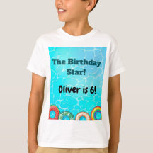 T-shirt voor kinderzwembadfeest