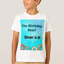 T-shirt voor kinderzwembadfeest