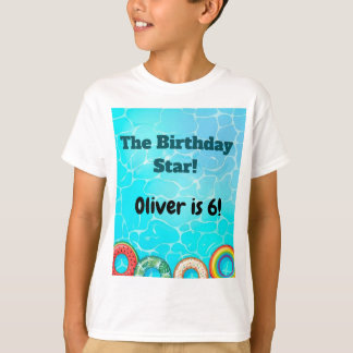 T-shirt voor kinderzwembadfeest