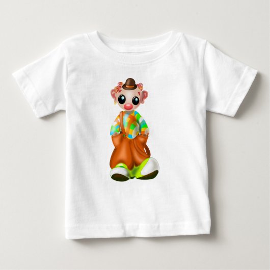 T-shirt voor kleine clownbaby (Voorkant)