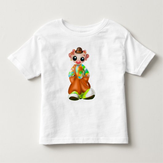 T-shirt voor kleine clownbaby (Voorkant)
