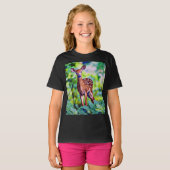 T-shirt voor kleine digitale kunstschildering (Voorkant volledig)