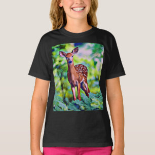 T-shirt voor kleine digitale kunstschildering
