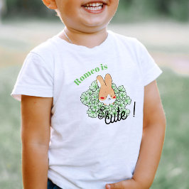 T-shirt voor kleine kinderen met een leuk konijn t