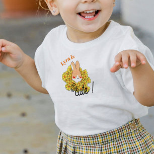 T-shirt voor kleine kinderen met een leuk konijn t