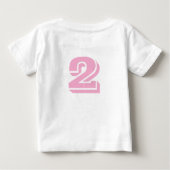 T-shirt voor kleine zusjes met leeftijd baby (Achterkant)