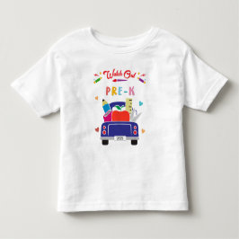 T-shirt voor kleuters met 'Let op Pre-K' tekst