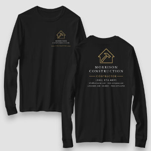 T-shirt voor klusjesmannen zwart goud