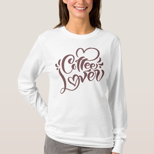 T-shirt voor koffieliefhebbers dames (Voorkant)