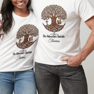 T-shirt voor koppels met gepersonaliseerd 'De avon