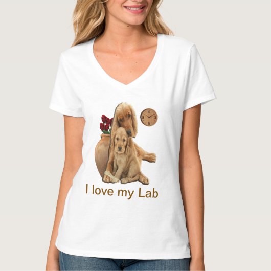 T-Shirt voor labrador (Voorkant)