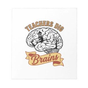T-shirt voor leraren Halloween Vintage gegraveerde Notitieblok
