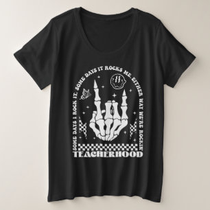 T-shirt voor leraren met "Soms rock ik het. Soms r