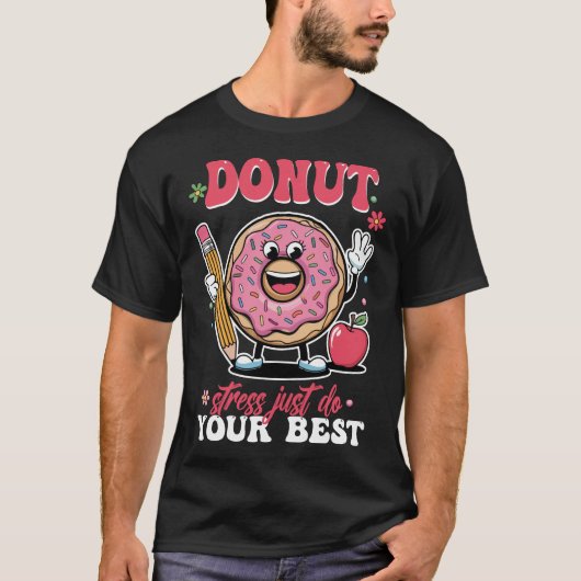 T-Shirt voor leraren op testdag (Voorkant)