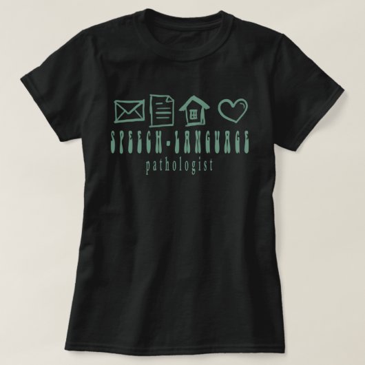 T-shirt voor logopedist, logopedie (Design voorkant)