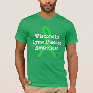 T-shirt voor Lyme-bewustzijn voor Wisconsin Lymie