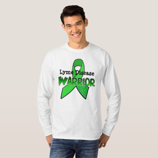 T-shirt voor Lyme Disease Warrior (Voorkant volledig)