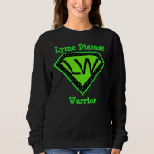 T-shirt voor Lyme Disease Warrior Superheld (Voorkant)