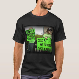 T-shirt voor Lyme-ziekte bewustzijn demonstranten
