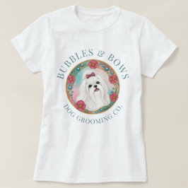 T-shirt voor Maltese hondenverzorgingssalon